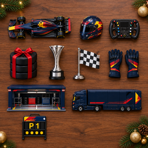 Racing collectibles included in the advent calendar